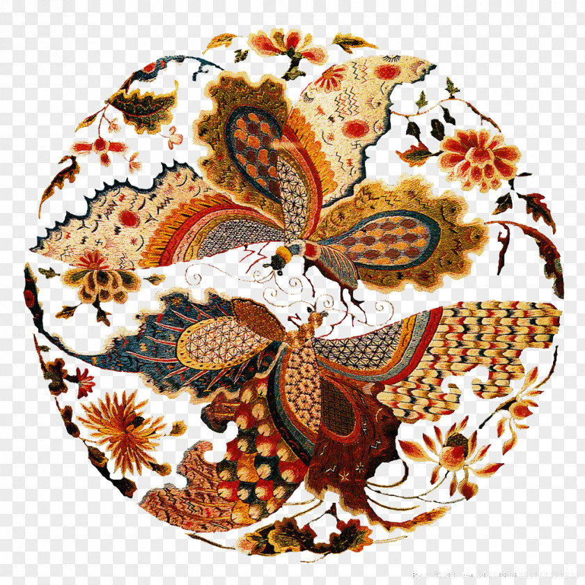 Butterfly Embroidery Embroiderer Clip Art PNG