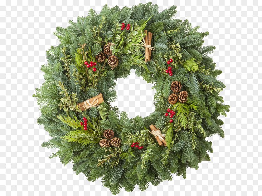 Greenery Wreath Christmas Decoration Garland Evergreen PNG