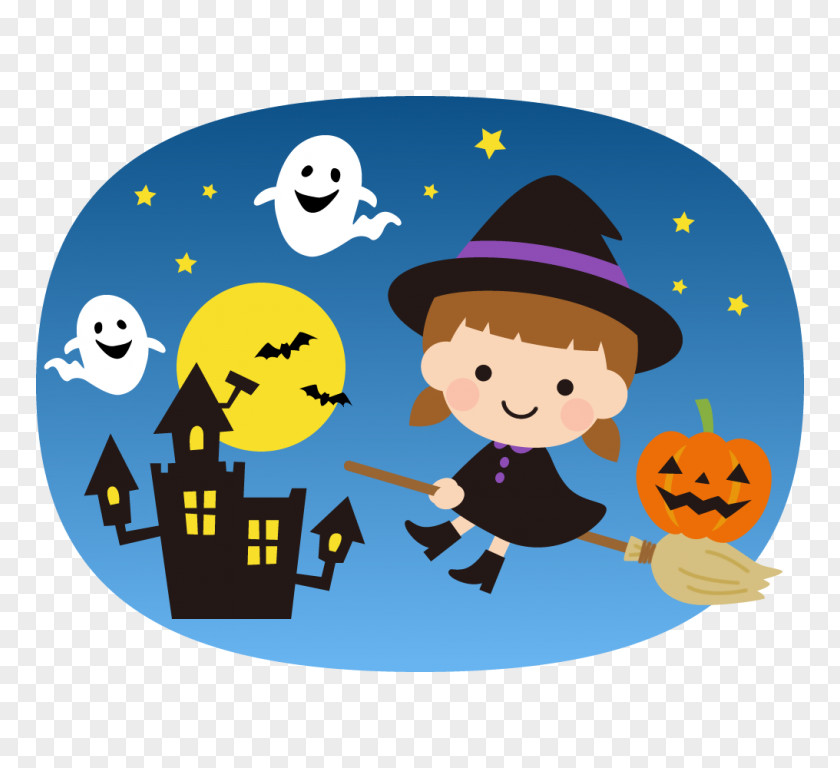 Halloween Illustration Obake Witch Werewolf PNG