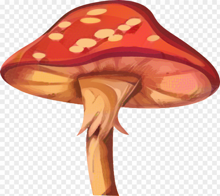 Peach Fungus Mushroom Cartoon PNG