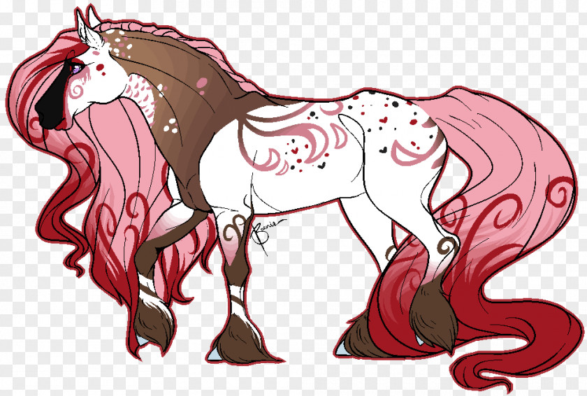 Candied Cherries Mustang Unicorn Mane Illustration Muscle PNG