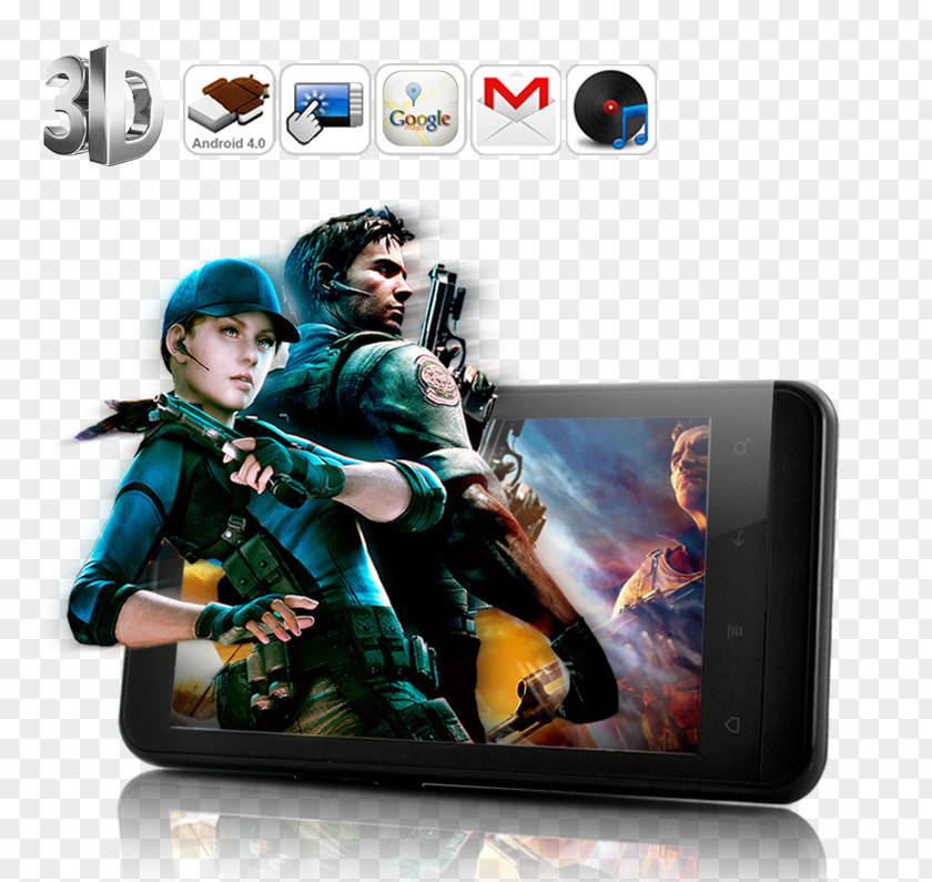 Large-screen Phone HTC Evo 3D IPhone Android Smartphone Telephone PNG