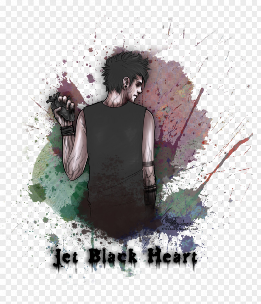 5 Seconds Of Summer (B-Sides And Rarities) Drawing Jet Black Heart Image PNG