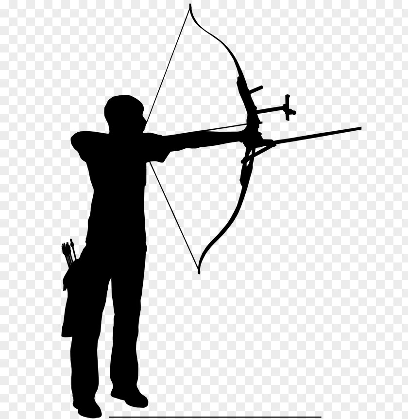 Arrow Bow And Archery Silhouette Clip Art PNG