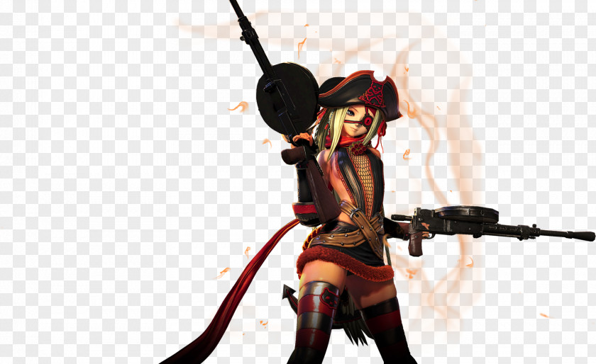 Blade And Soul 2 Gun Fiction Character Animated Cartoon PNG