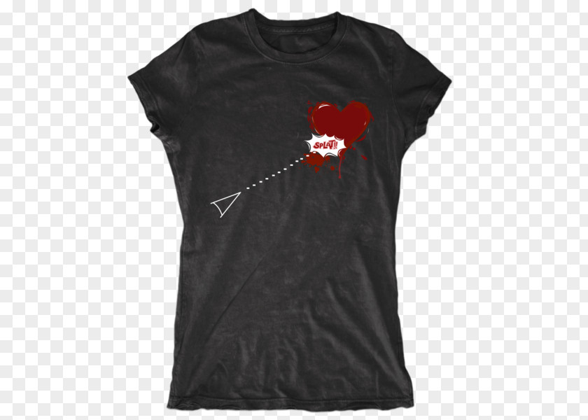 Heart Attack T-shirt Sleeveless Shirt Neck Top PNG