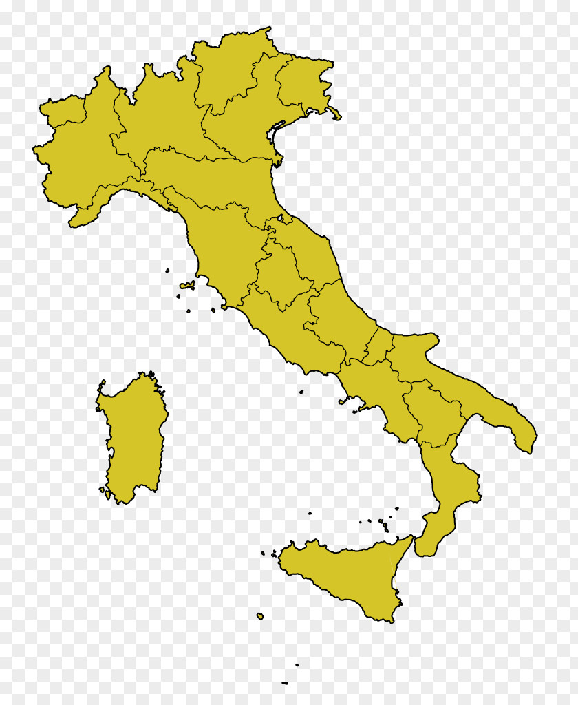 Map Regions Of Italy Lombardy Aosta Marche PNG
