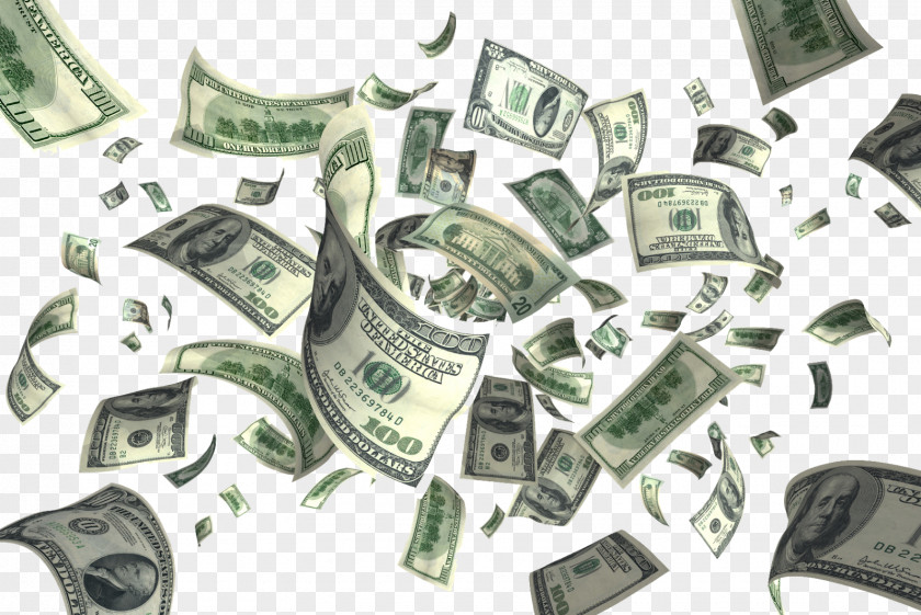 Money Flying Cash United States Dollar Clip Art PNG