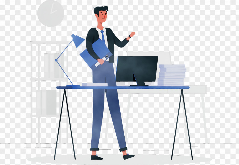 Public Relations Desk Angle Business Line PNG