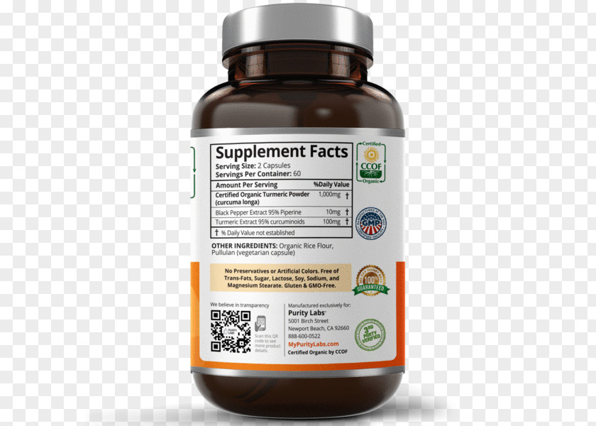 Turmeric Curcumin Dietary Supplement Organic Food Piperine PNG