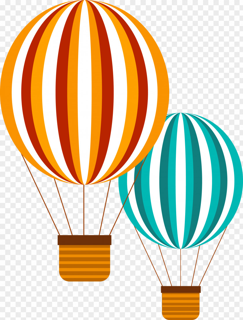 Colorful Hot Air Balloon PNG