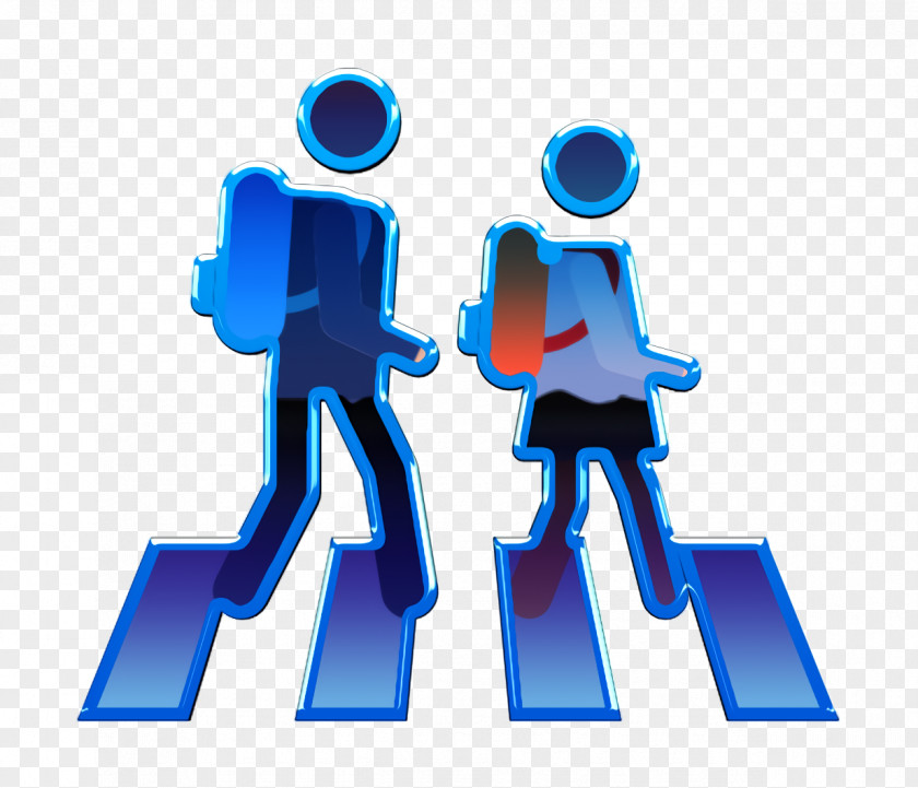 Pedestrian Icon Students Back To School Pictograms PNG