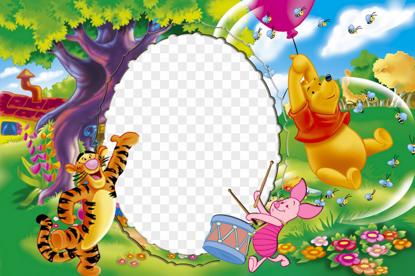 Winnie Pooh The Eeyore Piglet Tigger Picture Frames PNG