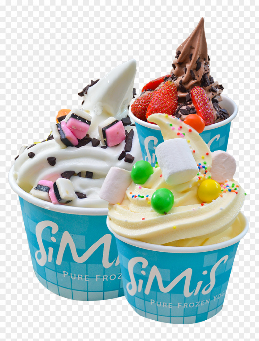 Ice Cream Sundae Frozen Yogurt Cones Milk PNG