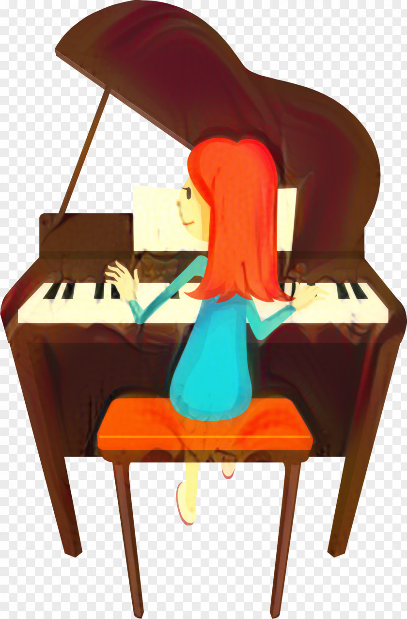 Sitting Musician Piano Cartoon PNG