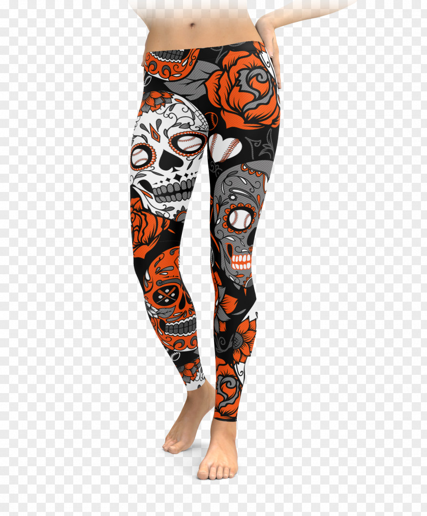 Skull Leggings Calavera Houston Astros Pants PNG