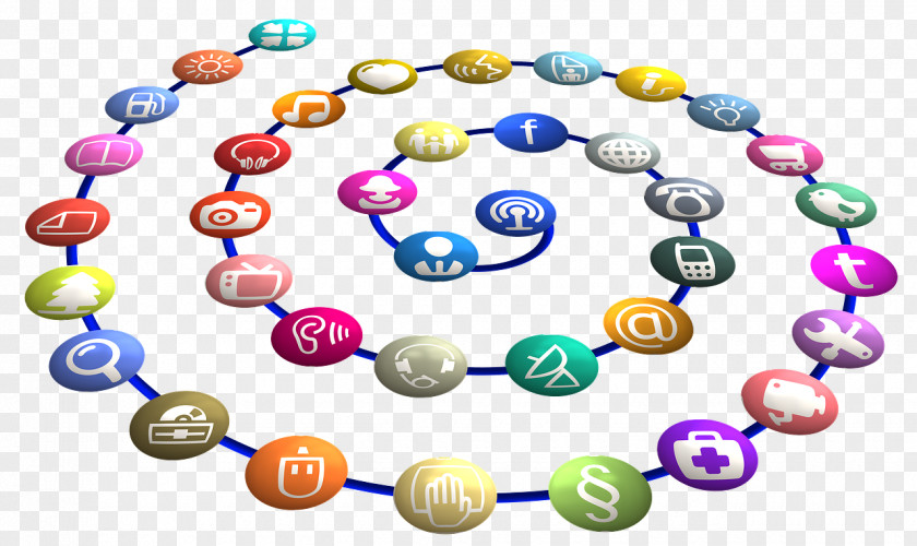 Social Media Communication Network Marketing Clip Art PNG