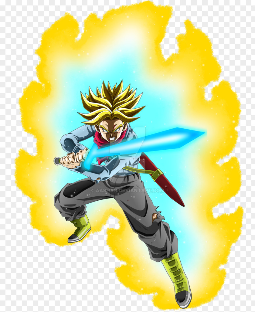 Futuristic Swords Future Trunks Goku Super Saiyan PNG