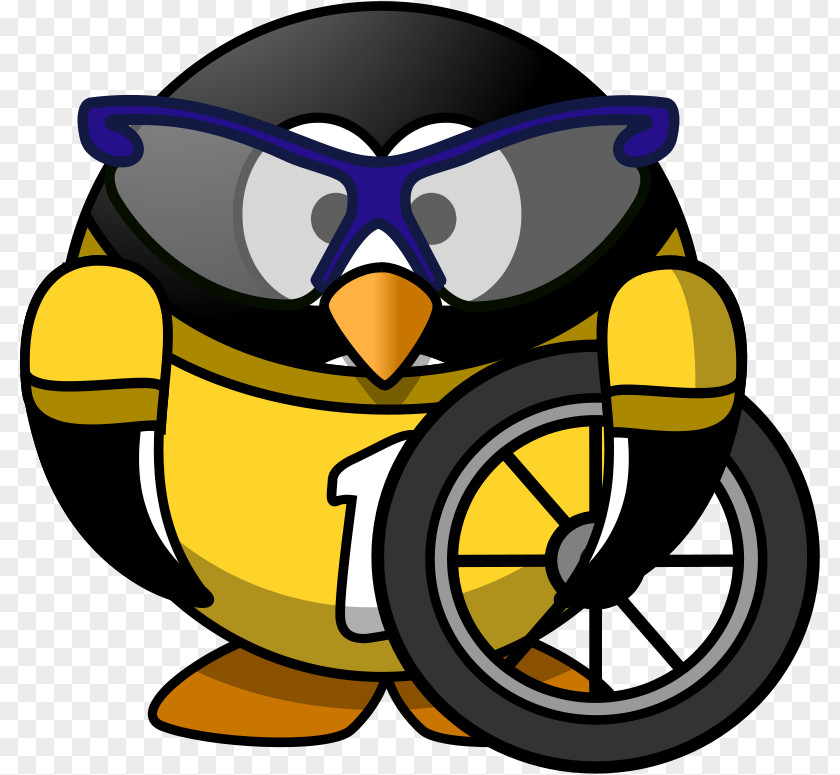 Penguin Bicycle Wheels Cycling Clip Art PNG