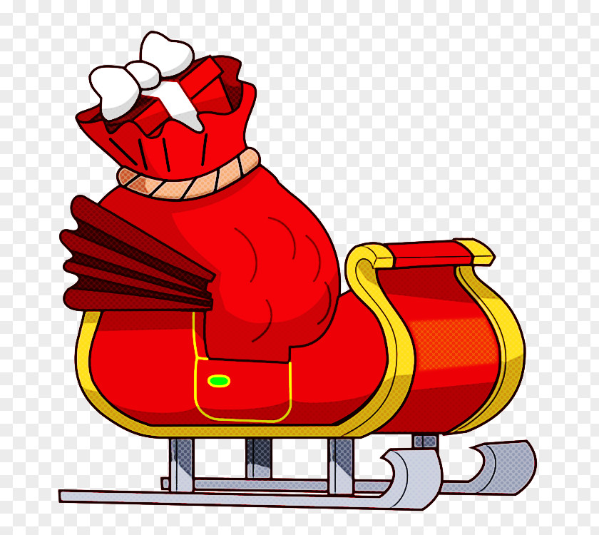 Cartoon Sled Vehicle Chair PNG