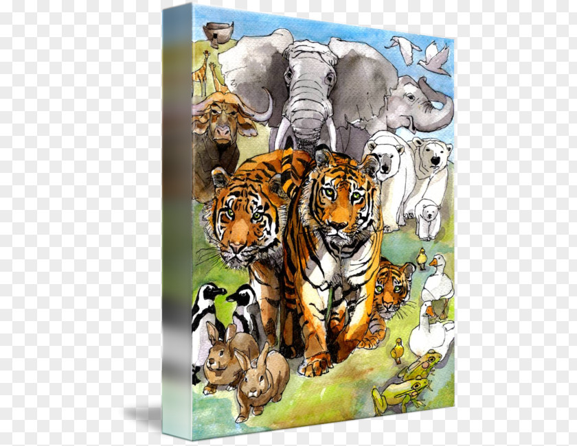 Noah's Ark Tiger Big Cat Art Terrestrial Animal PNG