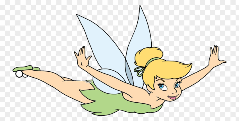 Peter Pan Silhouette Tinker Bell Disney Fairies Flying Clip Art PNG