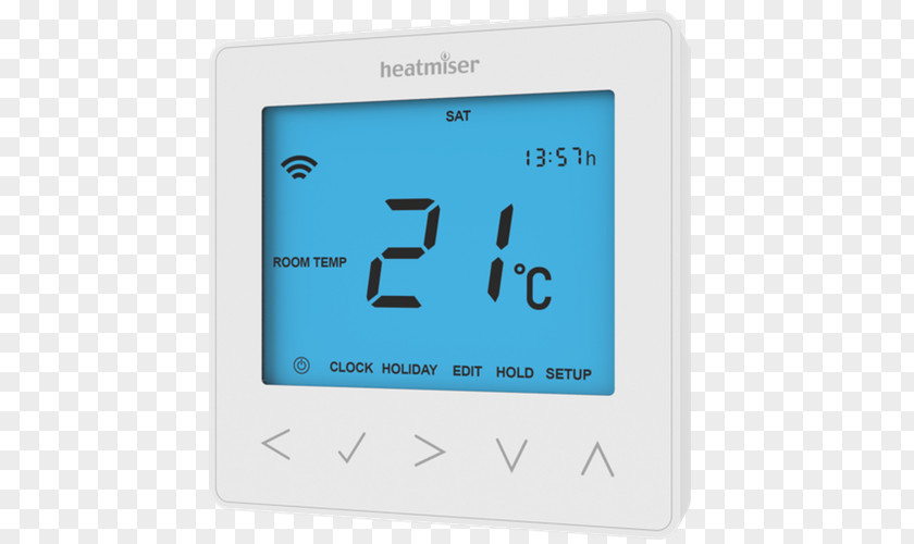 Programmable Thermostat Smart Heatmiser Underfloor Heating PNG