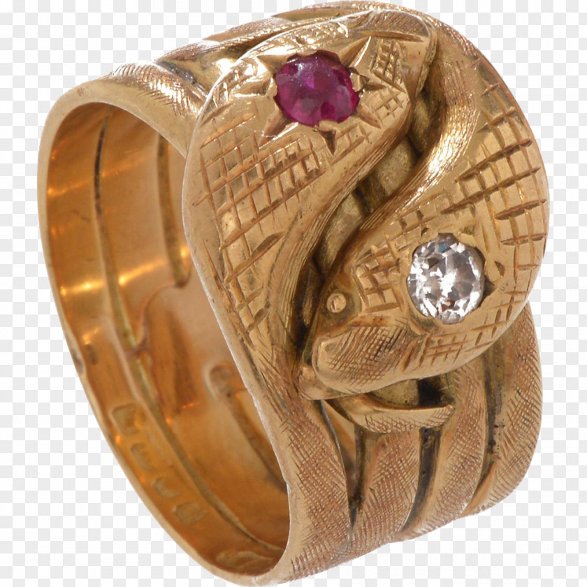 Ring Engraving Silver Gold Double-headed Serpent PNG