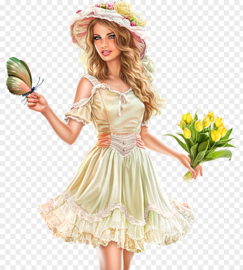 Woman Easter Bunny PNG