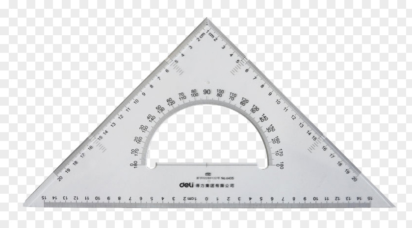 Transparent Isometric Triangle Ruler Student Set Square Protractor Degree PNG