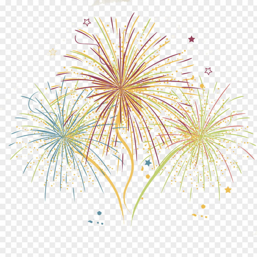 Festival Fireworks Vector Material Adobe Painting Art PNG