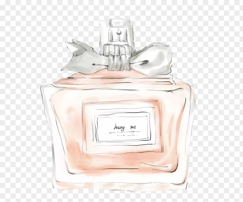 Hand-painted Perfume Bottle PNG