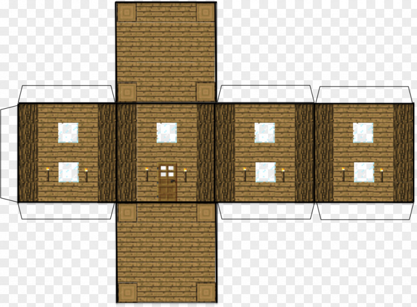 Paper Craft Minecraft: Pocket Edition Model House PNG