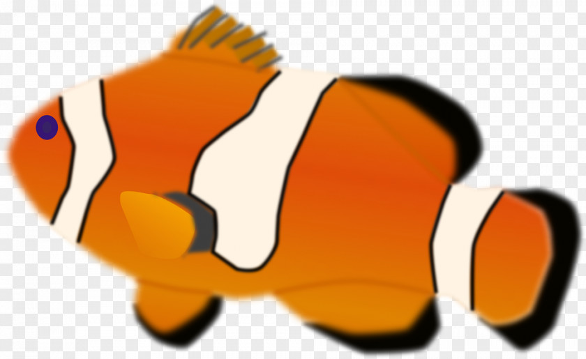 Vis Orange Clownfish Clip Art PNG