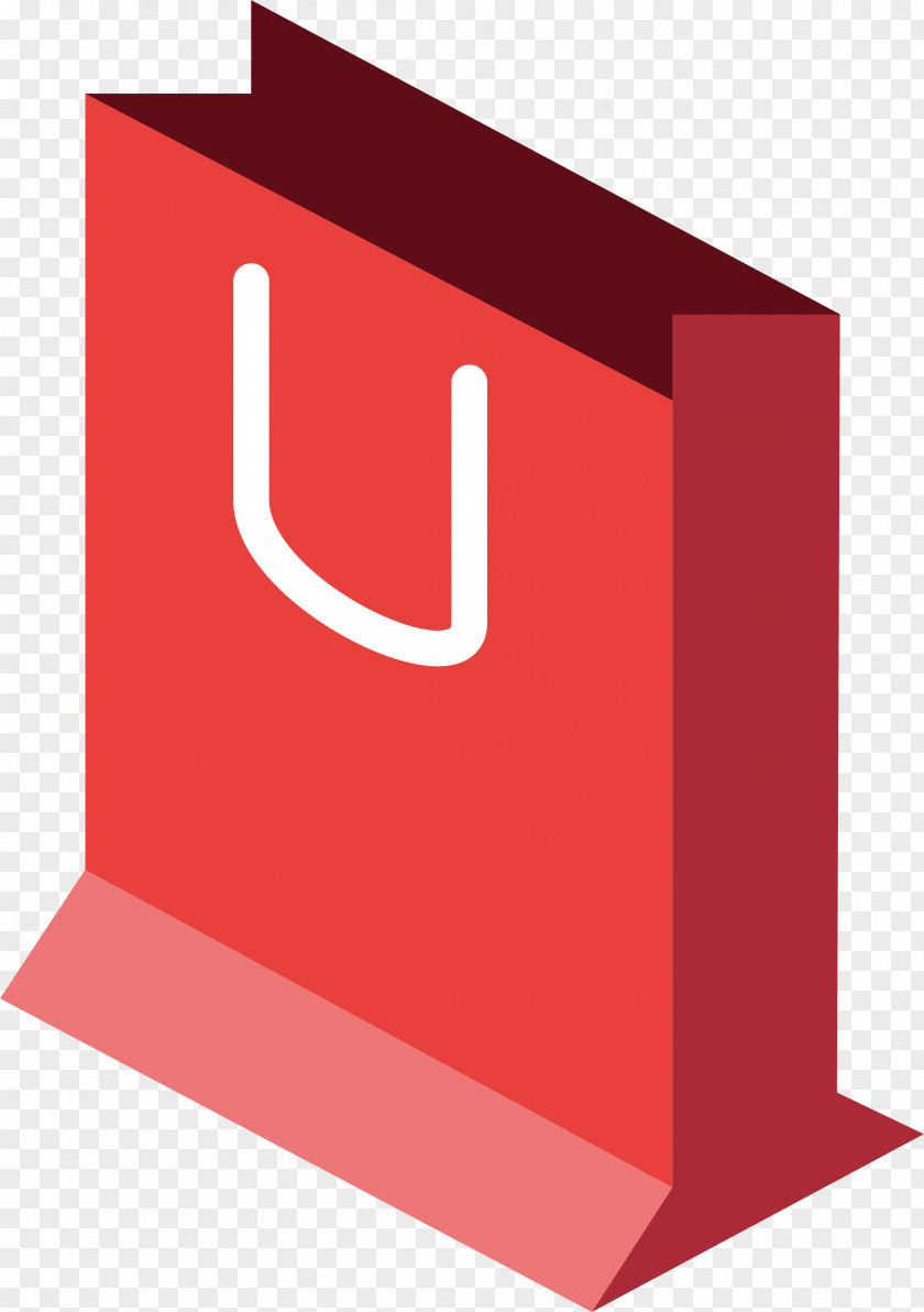 Red Paper Bag Shopping PNG