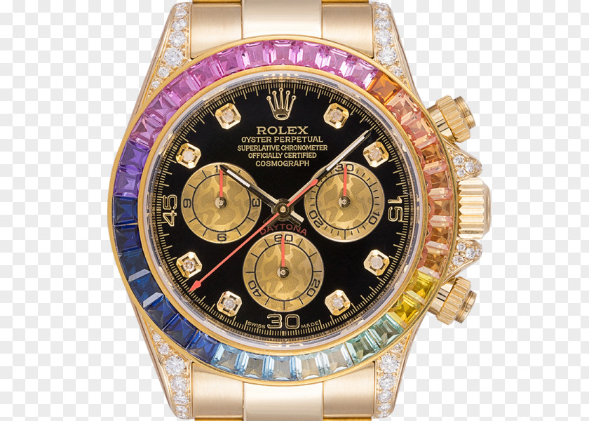 Rolex Daytona Watch Gold Oyster Perpetual Cosmograph PNG