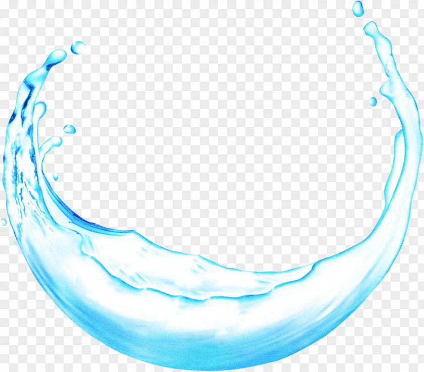 Round Water Droplets Drop Blue PNG