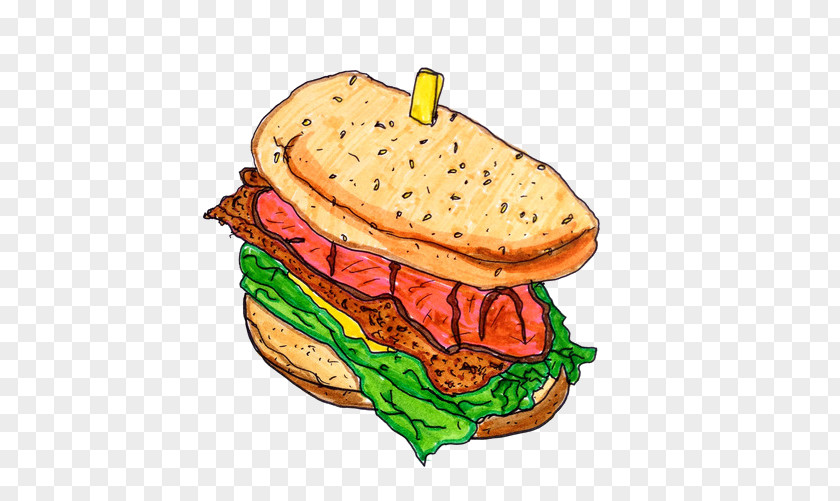 Bread Cartoon Fast Food Junk Hamburger Clip Art PNG