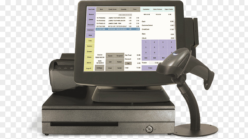 Business Point Of Sale Computer Software Cash Register POS-оборудование PNG