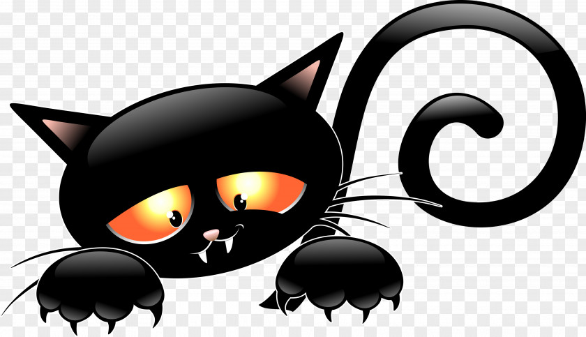 Cats Black Cat Kitten Cartoon PNG