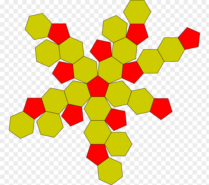 Icosahedron Flag Rectified Truncated Truncation Regular PNG
