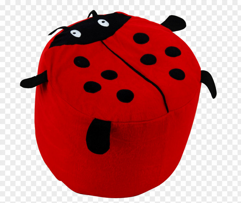 Joaninha Ladybird Beetle Tuffet Cushion Plush PNG