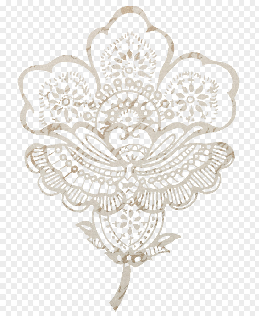 Lace Overlay Drawing Motif Image Design PNG
