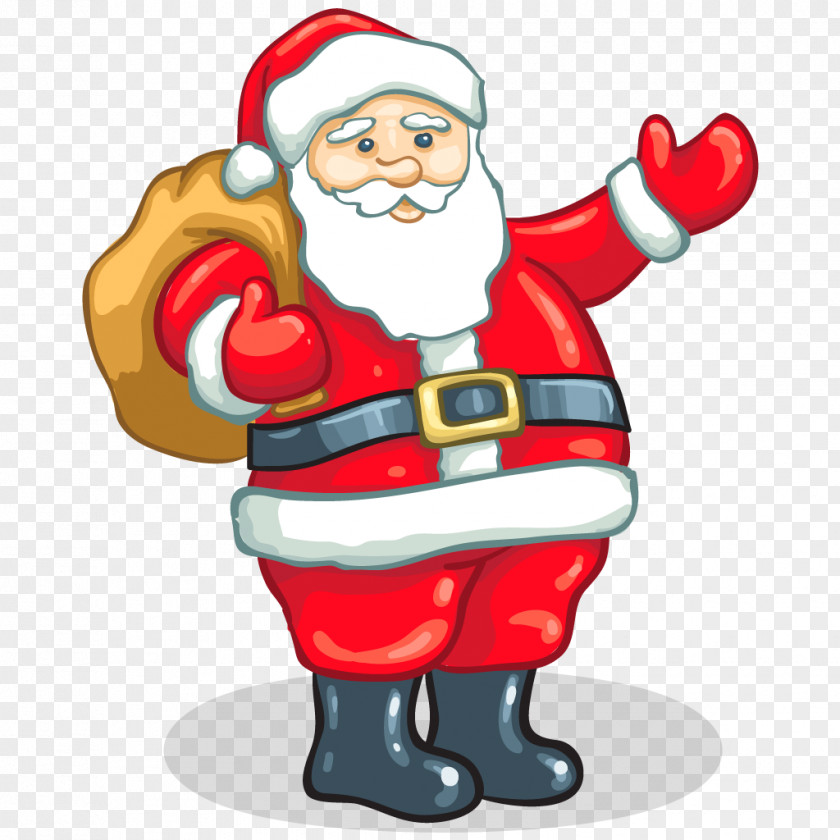 Santa Claus Father Christmas Gift Clip Art PNG
