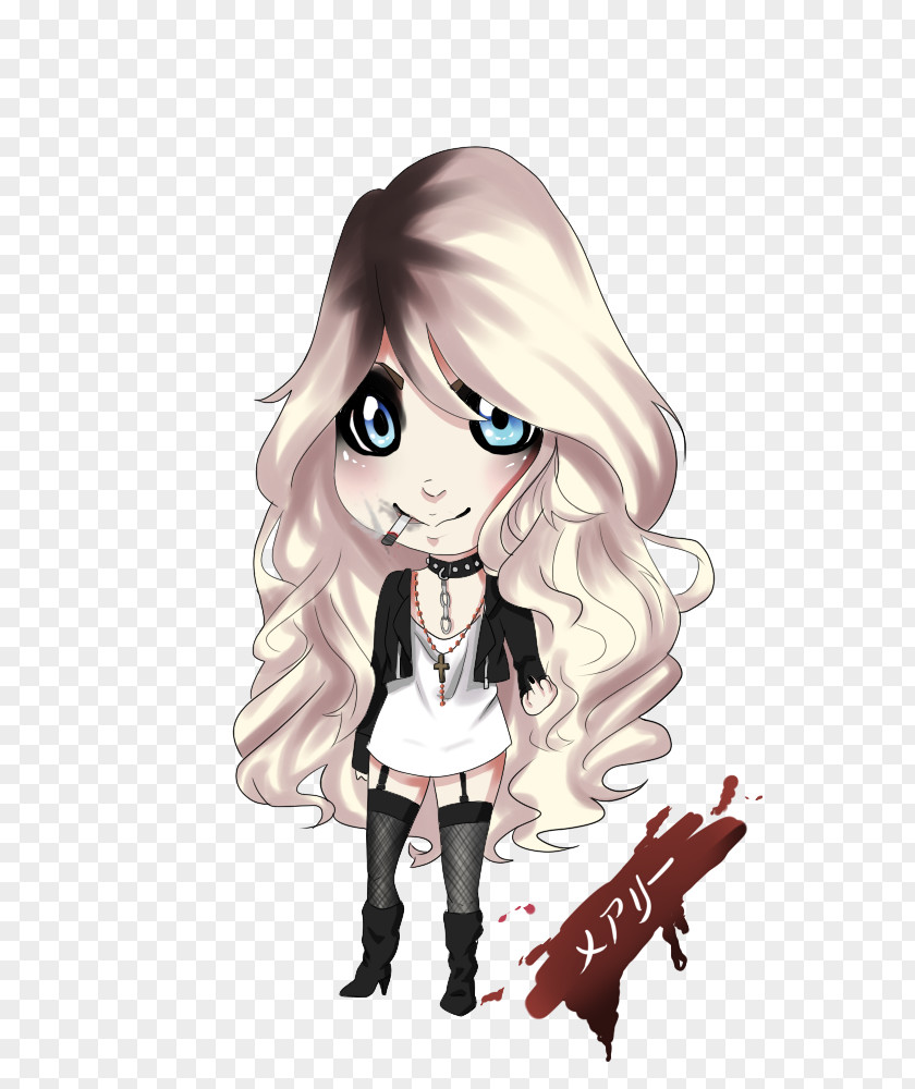 Taylor Momsen Black Hair Illustration Cartoon Legendary Creature PNG