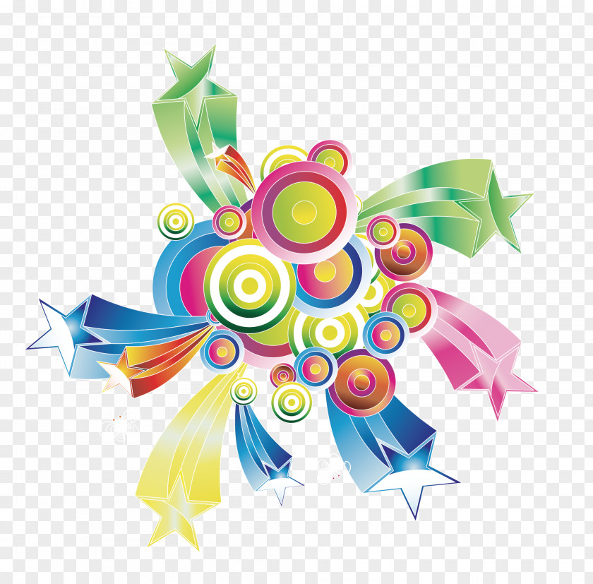 Creative Fireworks Vector Material Euclidean PNG