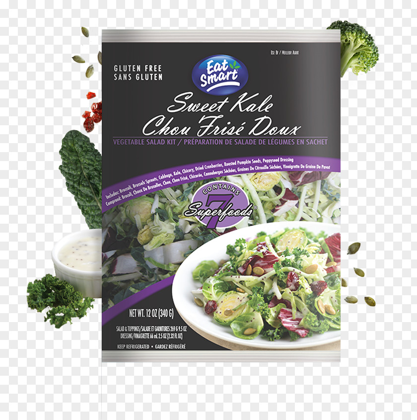 Kale Lettuce Leaf Vegetable Vinaigrette Stuffing Salad PNG