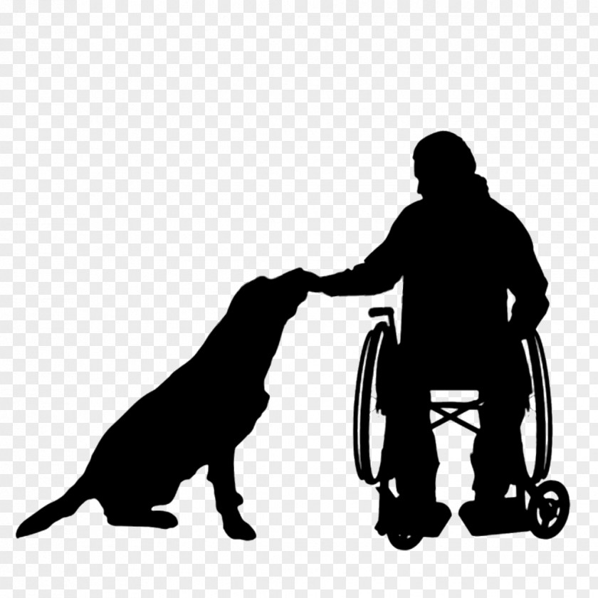 Dog Wheelchair Silhouette Disability PNG
