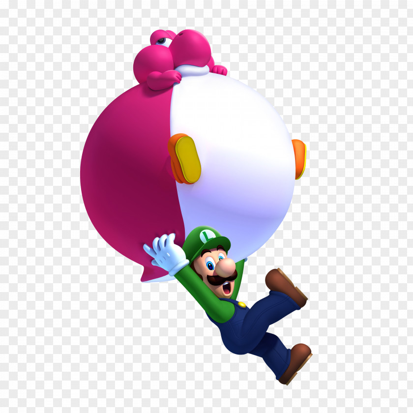 Luigi New Super Mario Bros. U 2 & Yoshi PNG