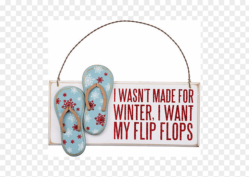 Rhinestone Flip Flops Flip-flops I Wasn't Made For Winter. Want My Christmas Decoration Ornament PNG
